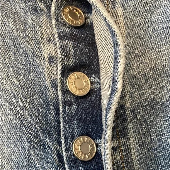 Agolde Nico HighWaist ButtonFly Distressed Jeans A093D-3002 Organic Cotton. 28 - Picture 4 of 15